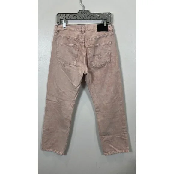 $669 R13 BOYFRIEND CROPPED JEAN. IN PEYTON PINK - Picture 8 of 14